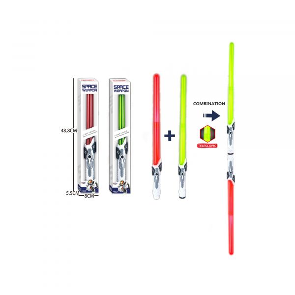 Дитяча іграшка світловий меч джедая SPACE зі світлом і звуком, працює від батарей KT218-25 KAITE, відео в описі