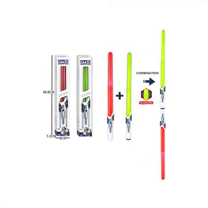 Дитяча іграшка світловий меч джедая SPACE зі світлом і звуком, працює від батарей KT218-25 KAITE, відео в описі