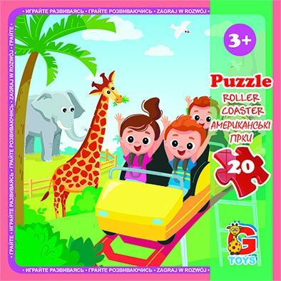 Дитячі пазли для малюка ТМ G-Toys із серії "Зоопарк", 20  LZ13ел.