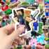 Наліпка зображення героїв гри Майнкрафт Minecraft  набір 100шт (4947) ціна за набір
