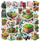 Наліпка зображення героїв гри Майнкрафт Minecraft  набір 100шт (4947) ціна за набір