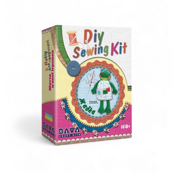 Набір для дитячої творчості шиття м'якої іграшки Жабка МИ-003