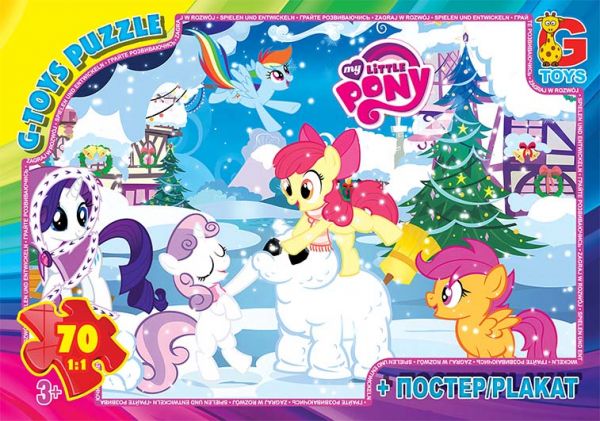 Пазли ТМ "G-Toys" із серії "My little Pony" (Моя маленька поні), 70 ел. MLP034