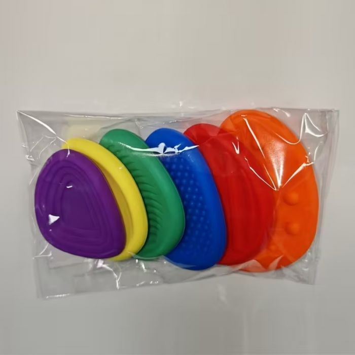 Сенсорні антистрес камінці 6 шт для нейророзвитку, зняття стресу та тривожності, дрібна моторика 3952