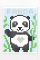 Аплікація - картина по номерам з наліпками (арт терапія) Панда, 33х48см, 1200 стікерів ( відео в описі )