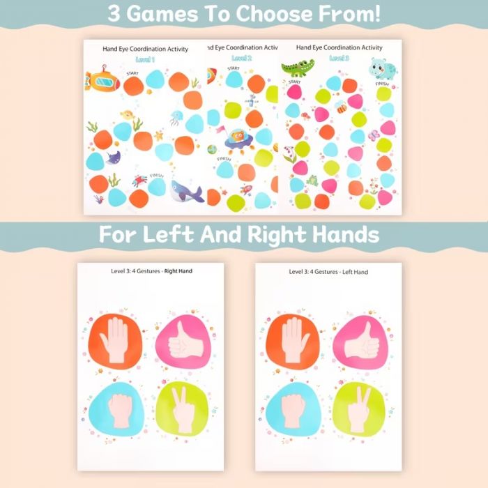 Набір №5 головоломка та антистрес нейротренажер для тренування зорово-моторної координації (4591) відео в описі