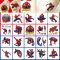 20 шт набір наліпка тимчасове татуювання людина павук (спайдермен, Spider-Man), водонепроникна та довготривала) 20-SM кольорова (tatoo)