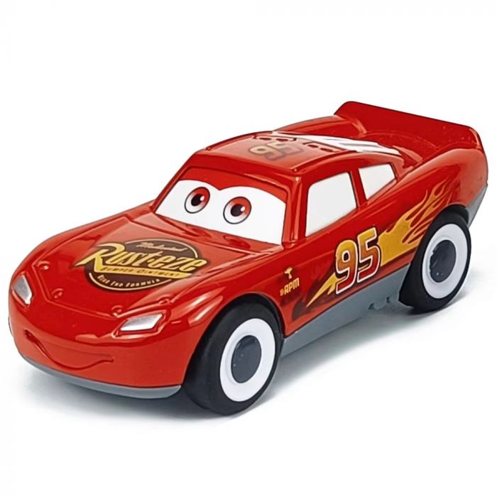 Дитяча іграшка машинка гонка 11 см, герой мультфільм тачки, інерційна (4024) червоний колір (відео в описі)