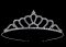 Діадема (тіара) корона колір срібло (silver), матеріал метал tiara 0743 відео в описі