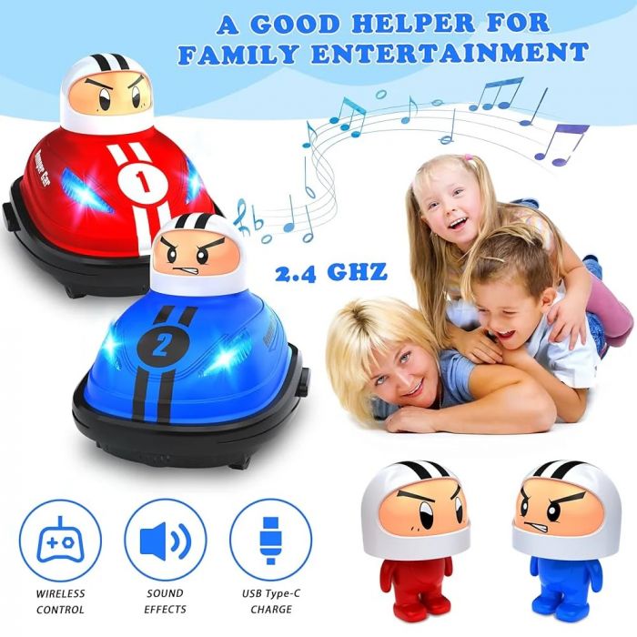 Дитяча іграшка гра бої на радіокерованих машинках Bumper Car набір 2 шт, 0355-1 JZL