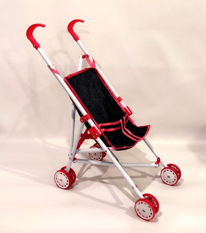 Дитяча іграшка коляска візок для ляльки пупса 910-8H тростинка металева