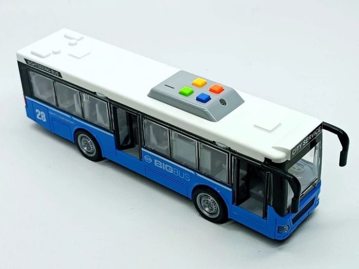 Дитяча іграшка автобус WY910AB (WENYI) фрикційний механізм, світло, звук