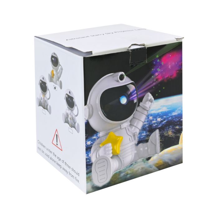 Галактичний світильник нічник проектор астронавт з пультом дистанційного керування USB LED (відео в описі)