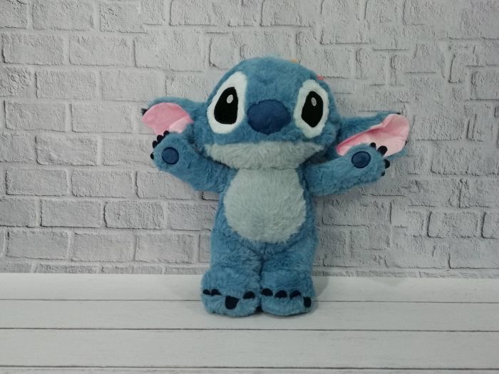 М'яка іграшка плюшева Стіч (Stitch) блакитний, 30 см (3678)